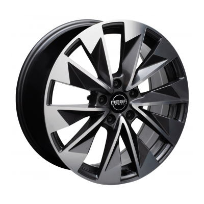Mega Wheels Zenith FF anthracite front polished